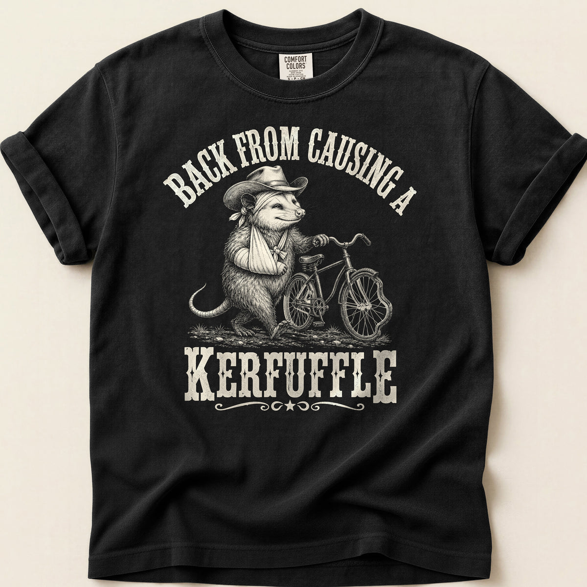 Back From Kerfuffle T-shirt on Black