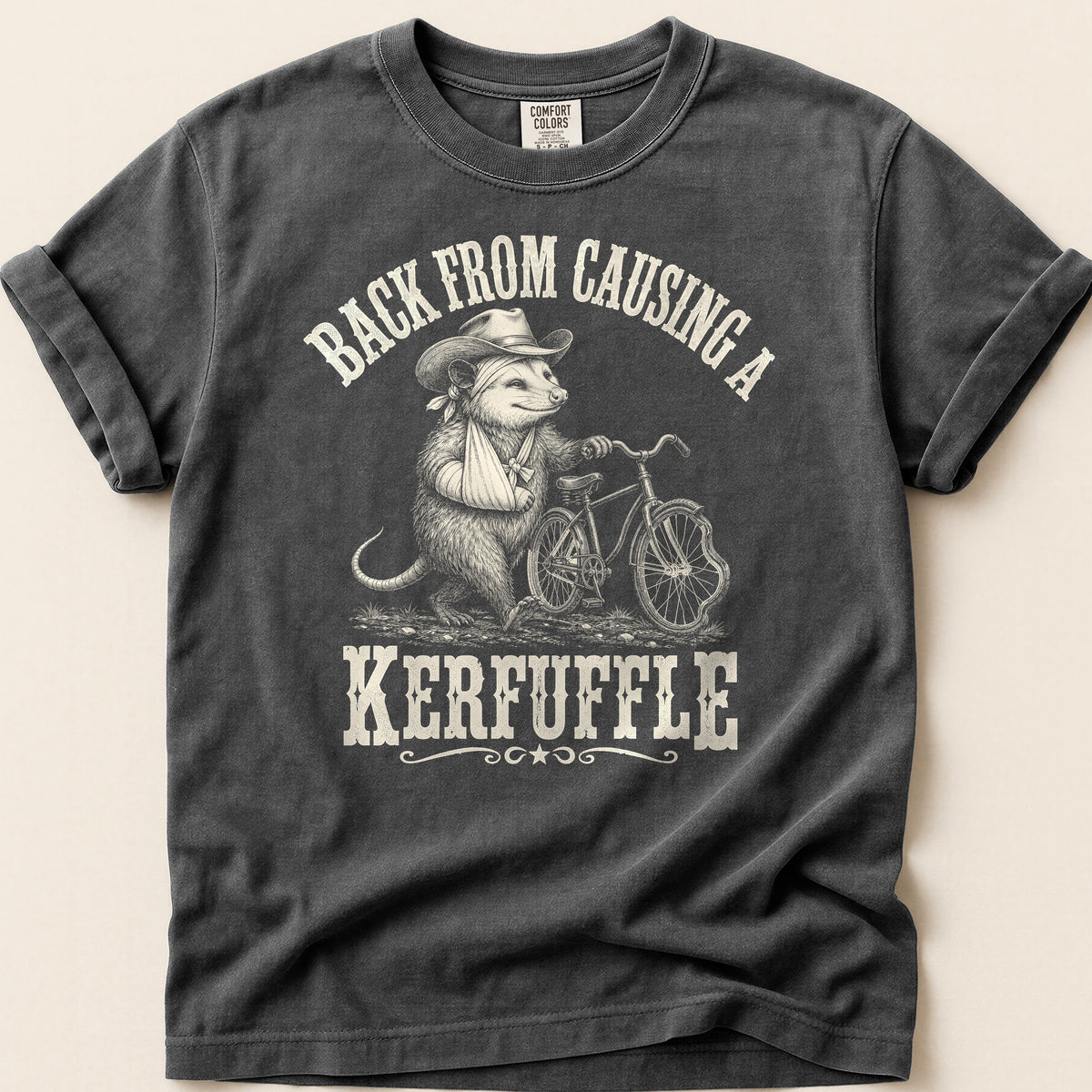 Back From Kerfuffle T-shirt on Pepper