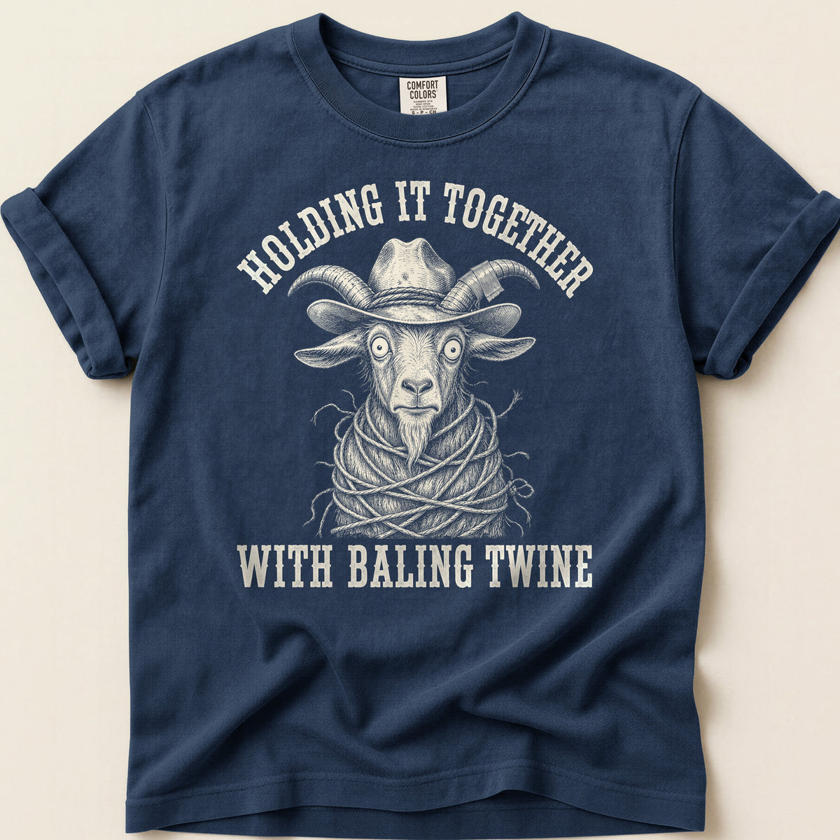 Baling Twine T-shirt on Navy