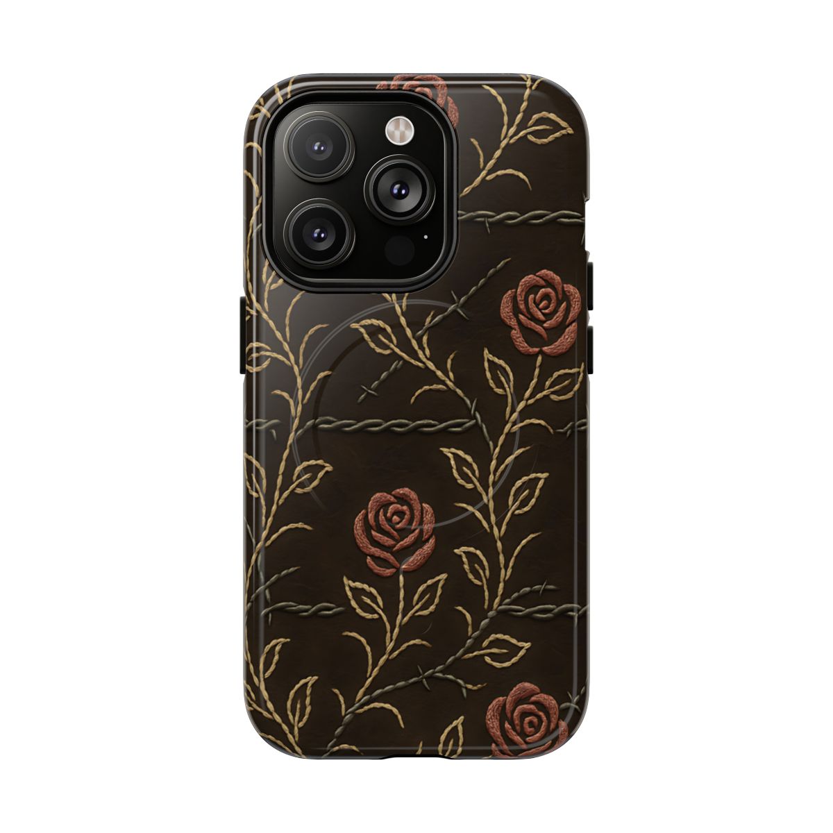 Barbed Wire Roses Magnetic Case