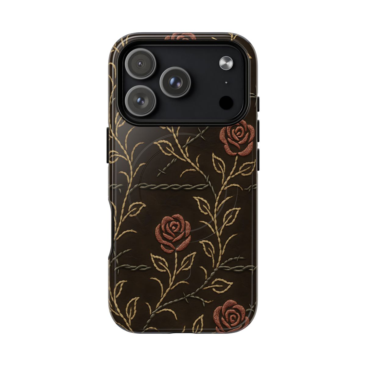 Barbed Wire Roses Magnetic Case