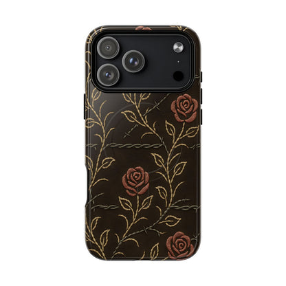 Barbed Wire Roses Magnetic Case