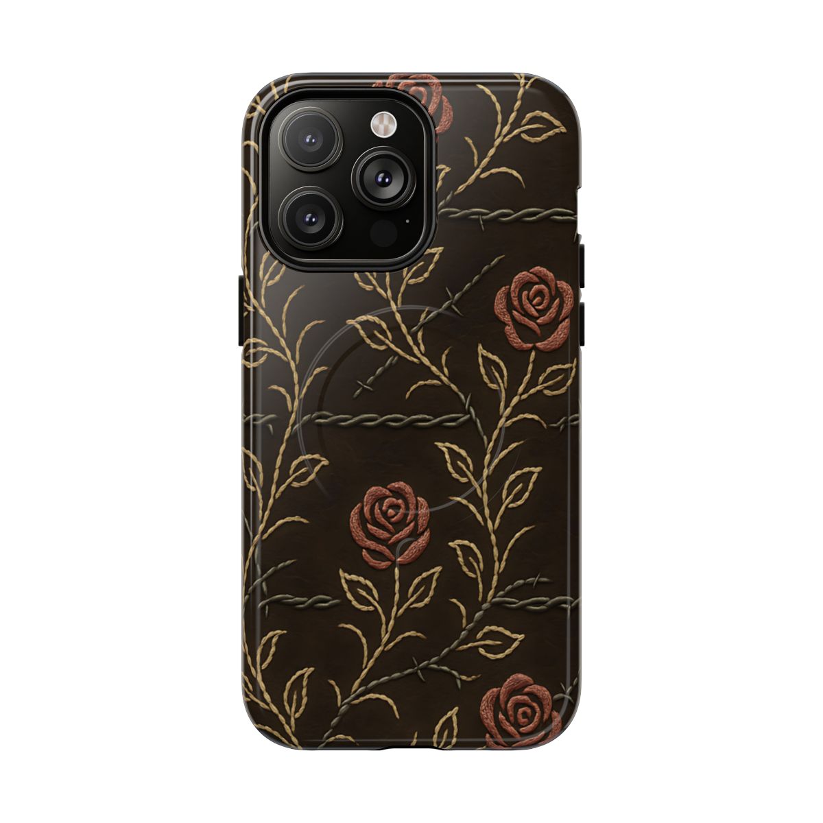 Barbed Wire Roses Magnetic Case