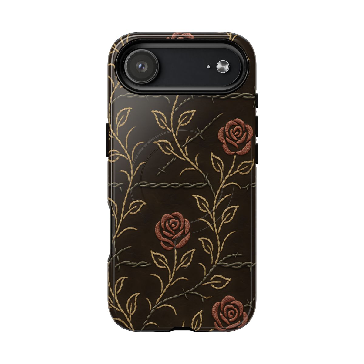 Barbed Wire Roses Magnetic Case