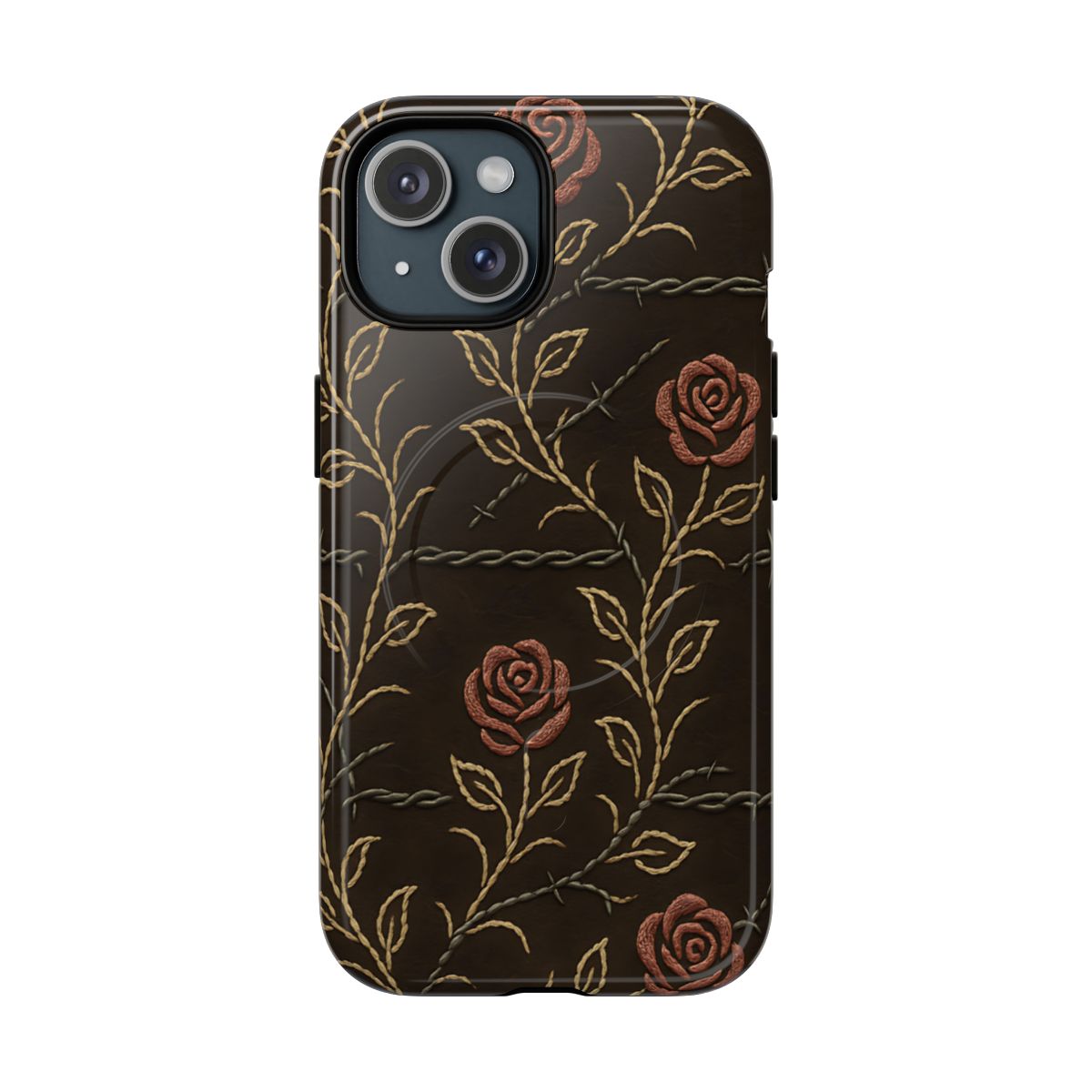 Barbed Wire Roses Magnetic Case