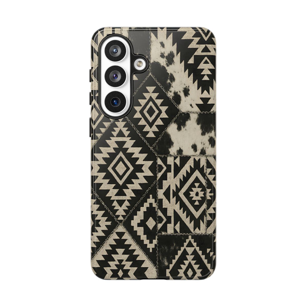 Black Aztec Quilt Tough Case
