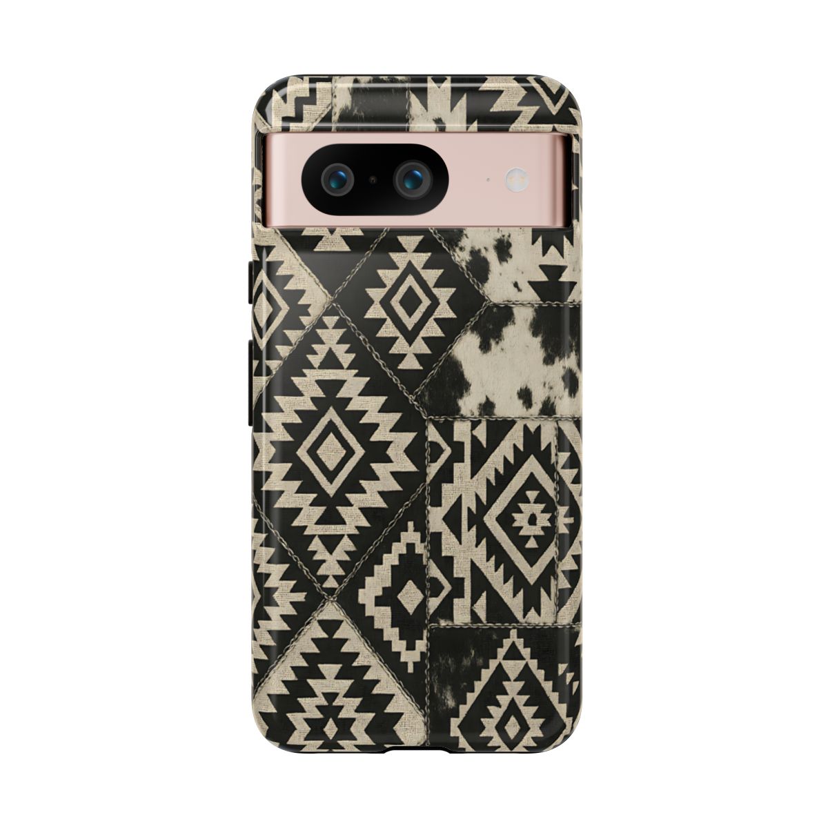 Black Aztec Quilt Tough Phone Case