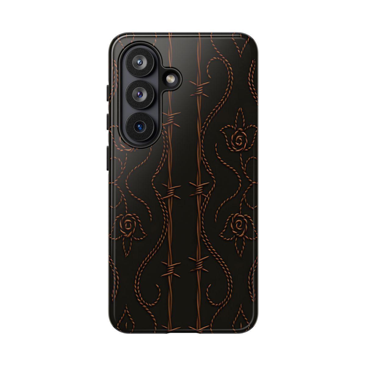 Black Copper Vine Stitch Tough Case