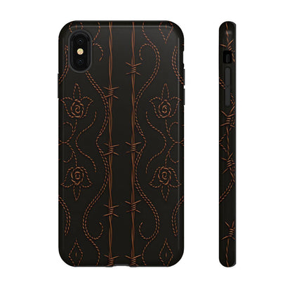 Black Copper Vine Stitch Tough Case