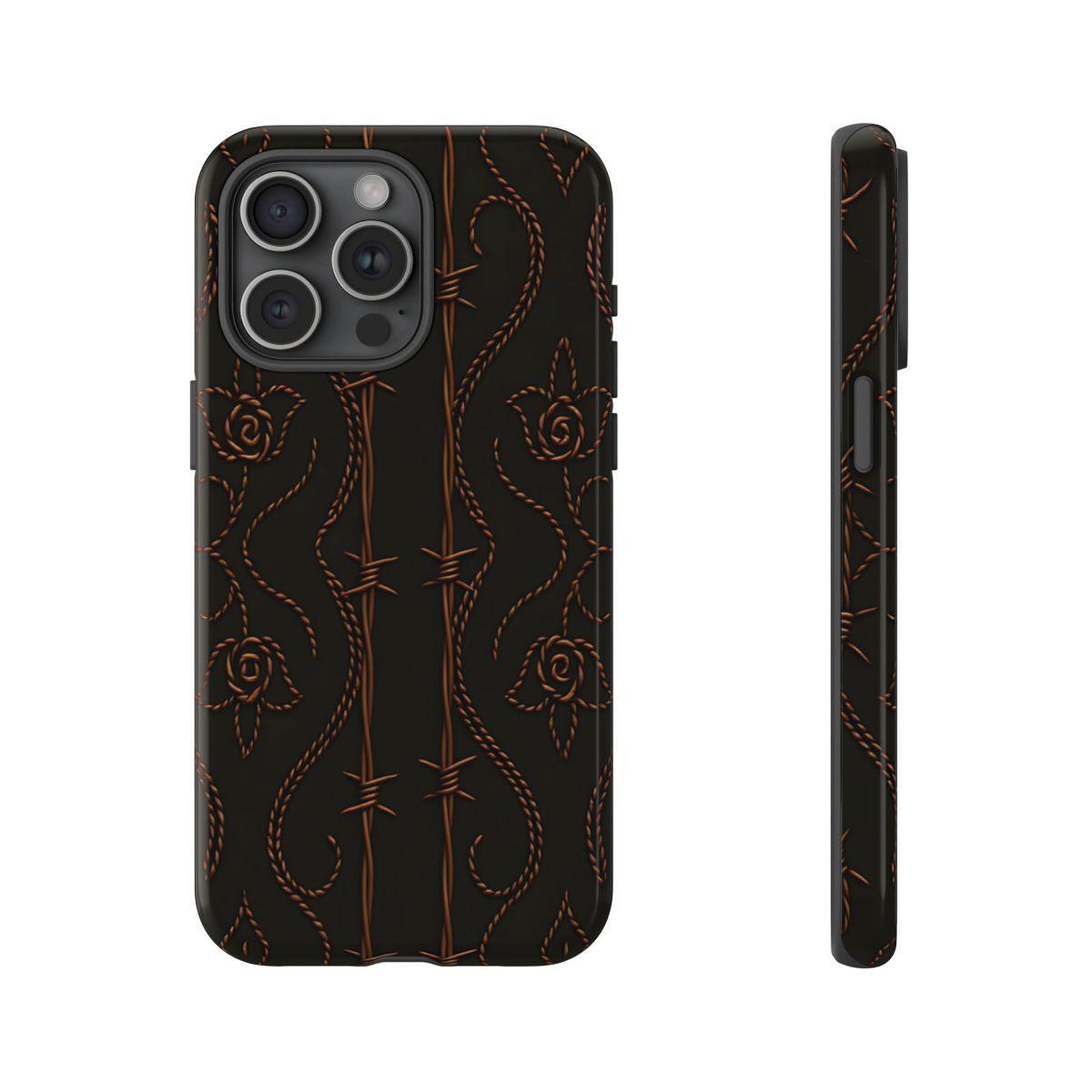 Black Copper Vine Stitch Tough Case