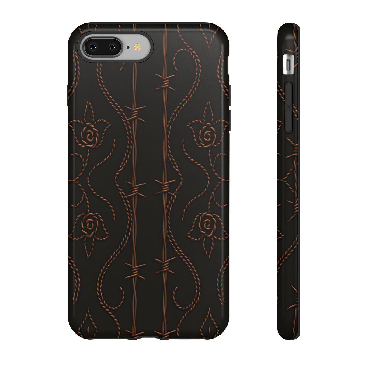 Black Copper Vine Stitch Tough Case