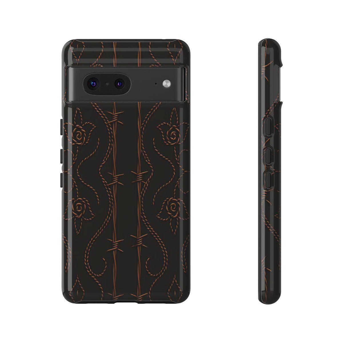 Black Copper Vine Stitch Tough Case