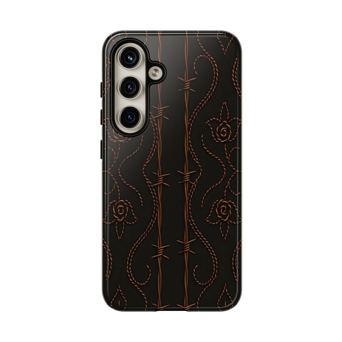 Black Copper Vine Stitch Tough Case
