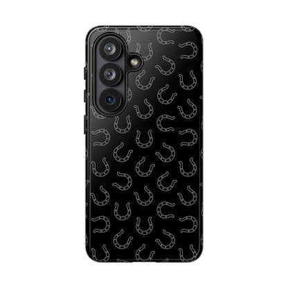 Black Horseshoes Tough Case