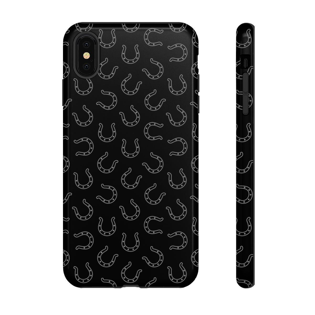 Black Horseshoes Tough Case