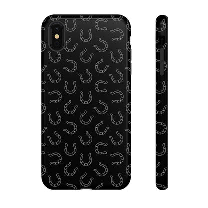 Black Horseshoes Tough Case
