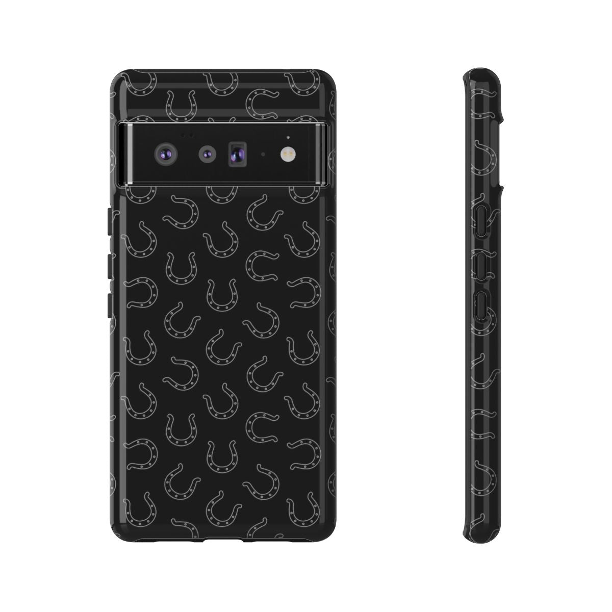 Black Horseshoes Tough Case