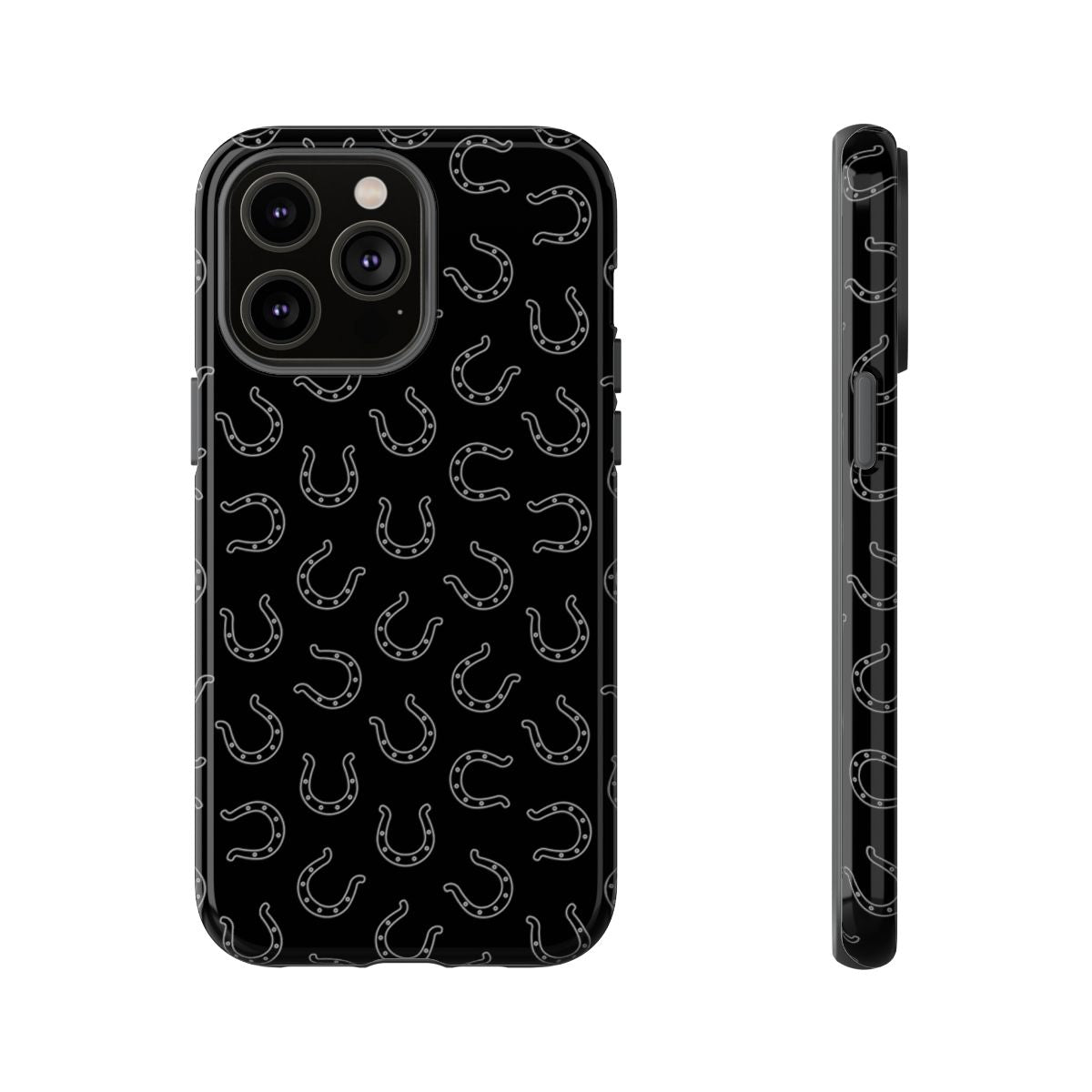 Black Horseshoes Tough Case
