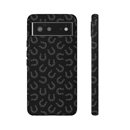 Black Horseshoes Tough Case