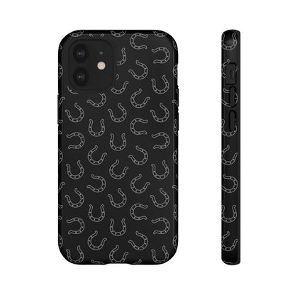 Black Horseshoes Tough Case