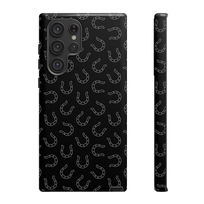Black Horseshoes Tough Case