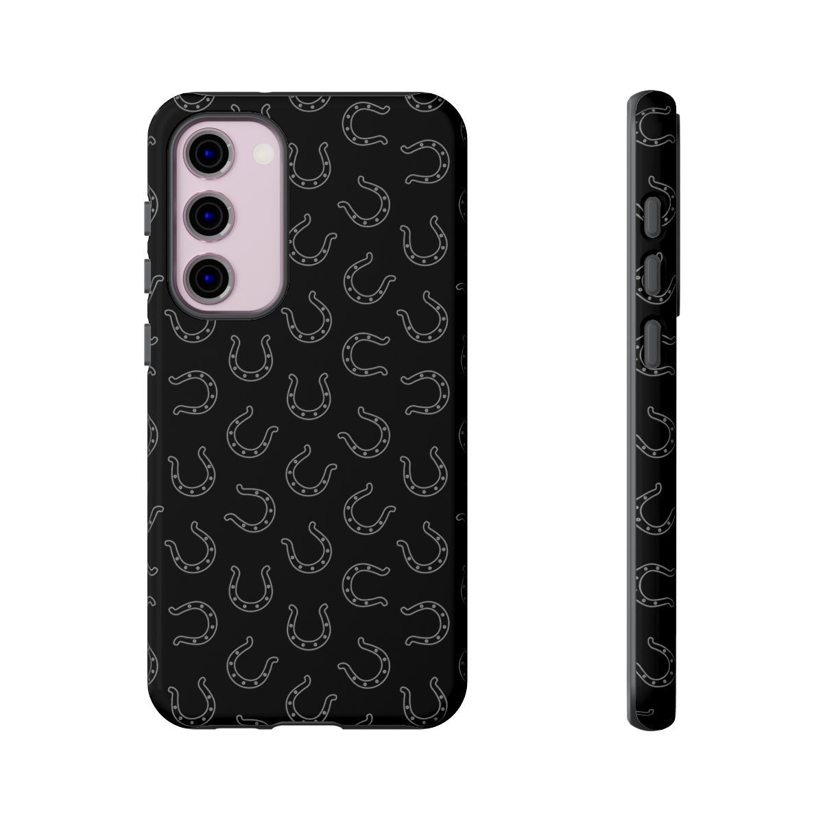 Black Horseshoes Tough Case
