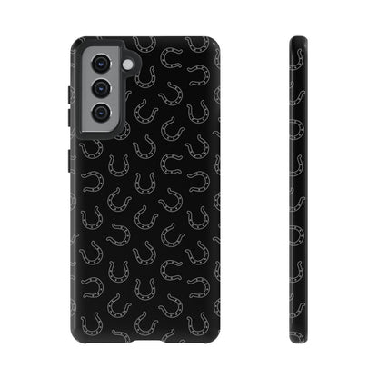 Black Horseshoes Tough Case