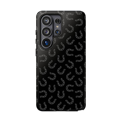 Black Horseshoes Tough Case