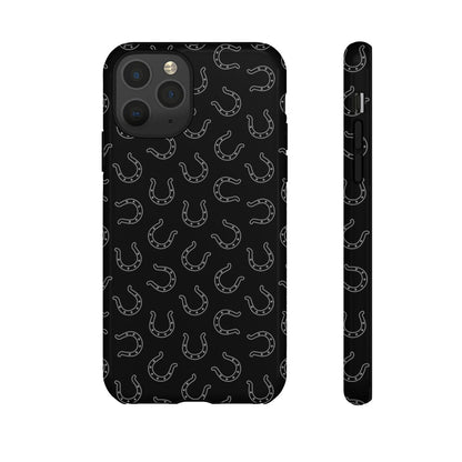 Black Horseshoes Tough Case
