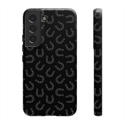 Black Horseshoes Tough Case