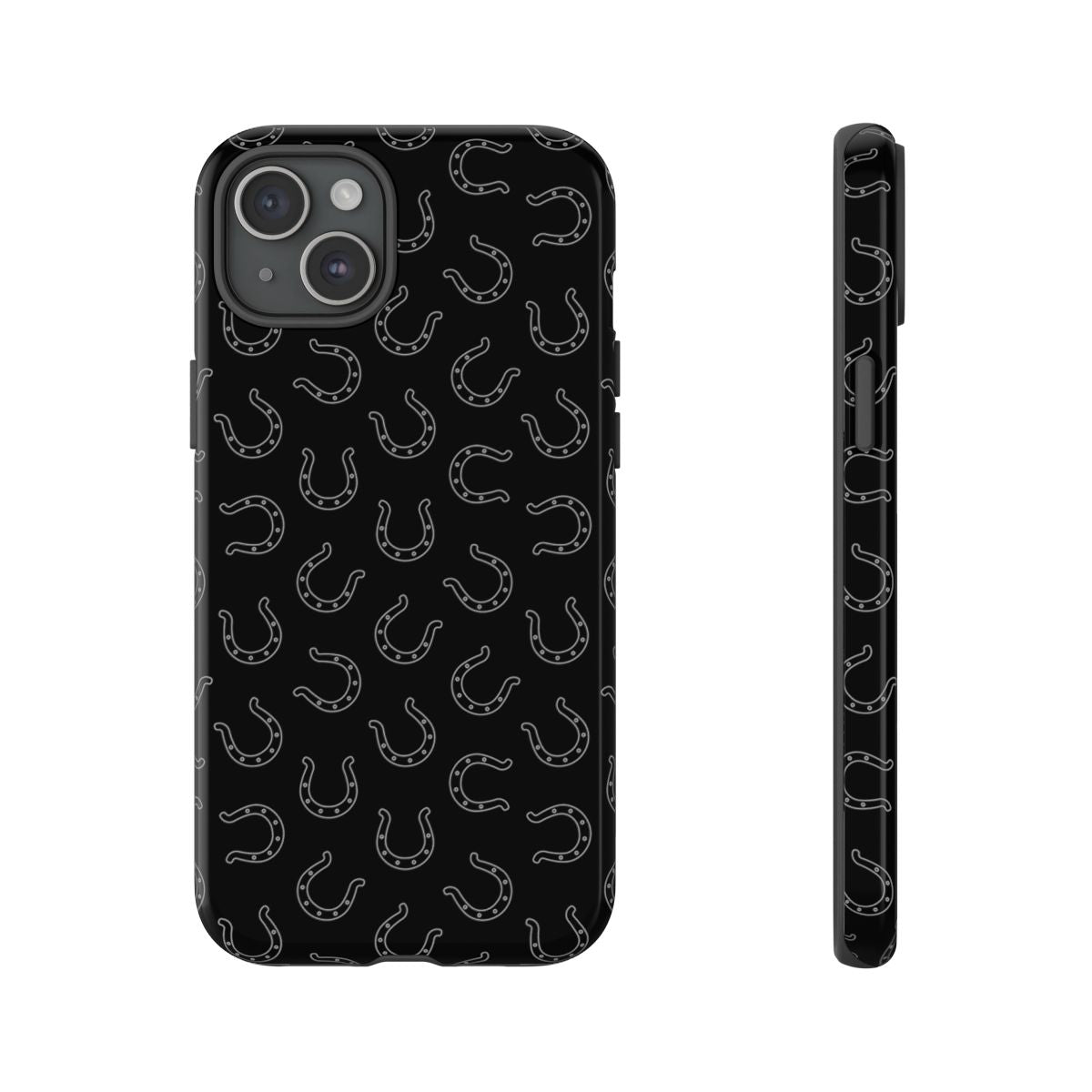 Black Horseshoes Tough Case
