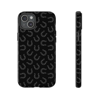 Black Horseshoes Tough Case