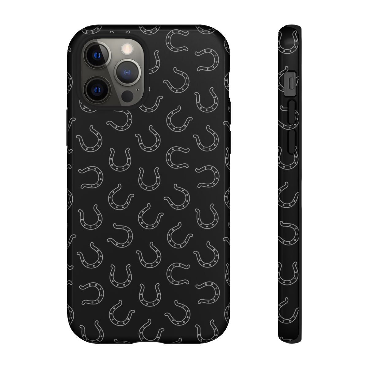Black Horseshoes Tough Case