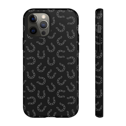 Black Horseshoes Tough Case