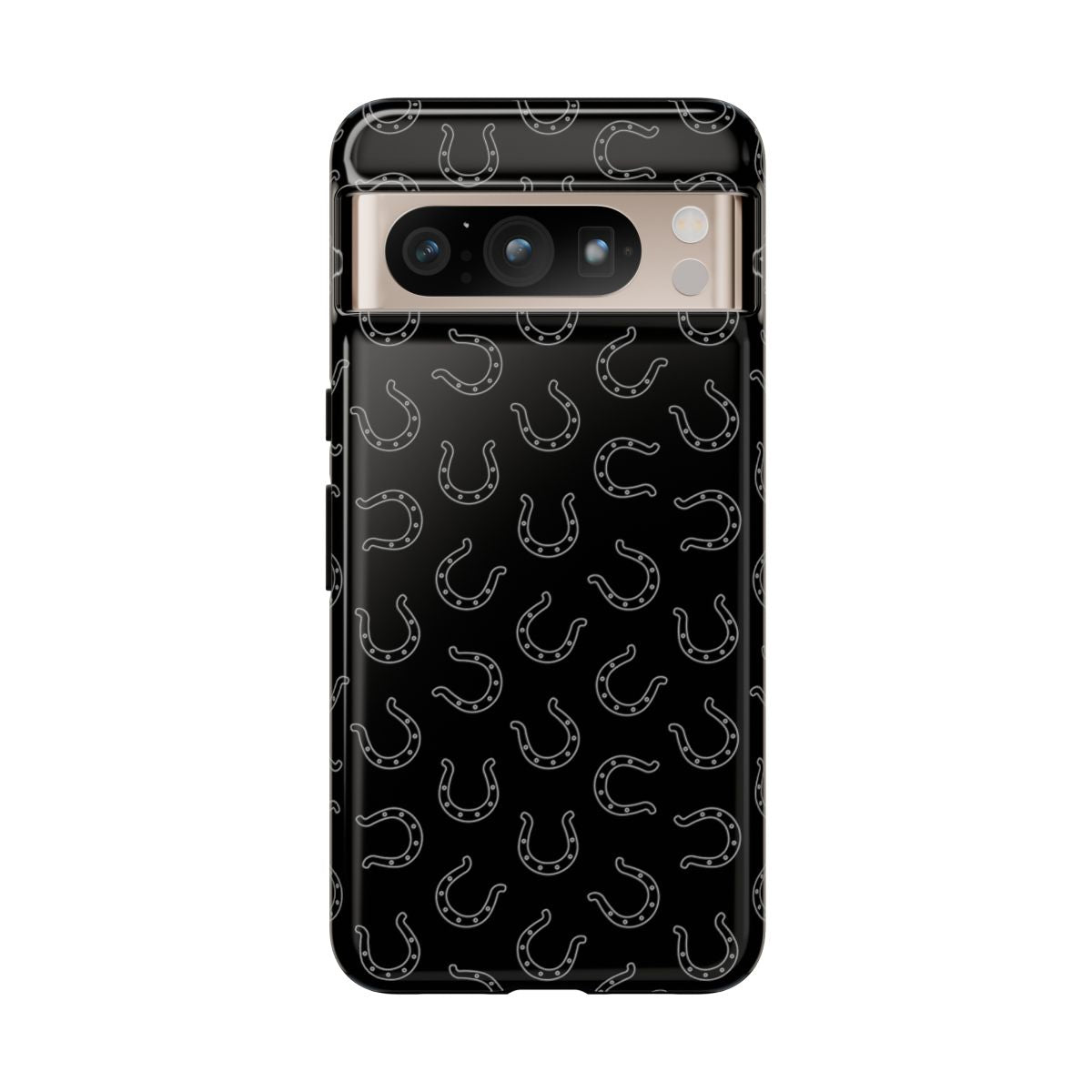 Black Horseshoes Tough Case