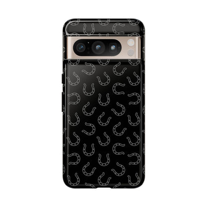 Black Horseshoes Tough Case