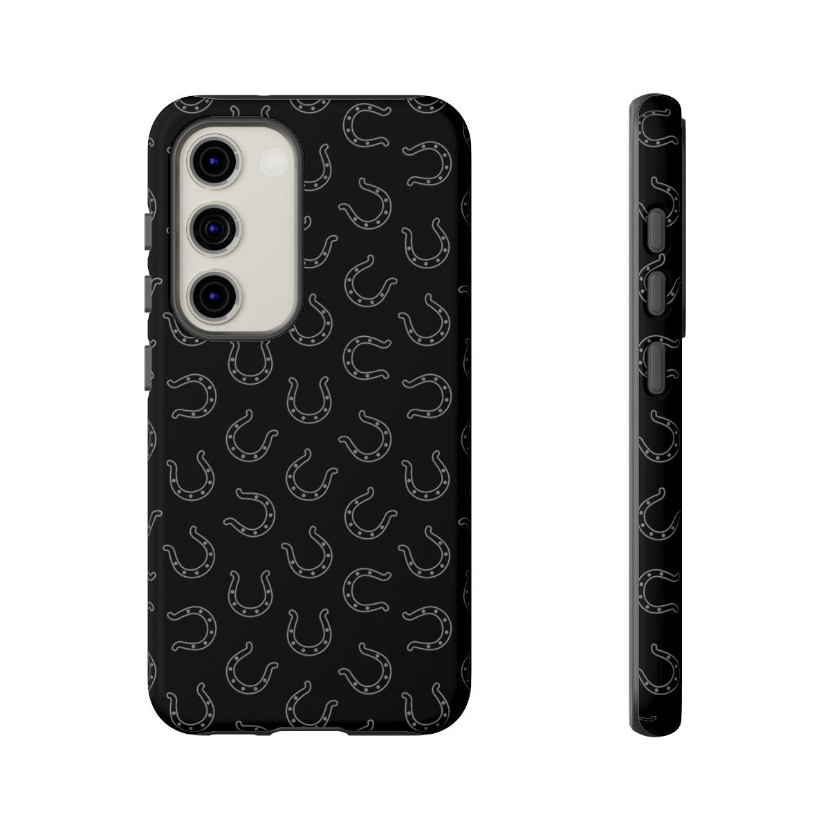 Black Horseshoes Tough Case