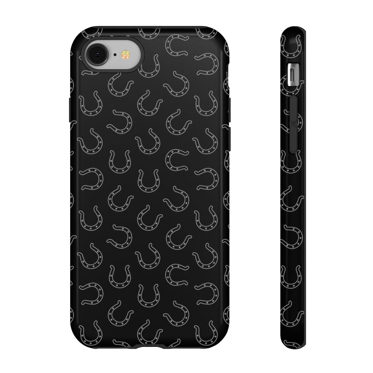 Black Horseshoes Tough Case
