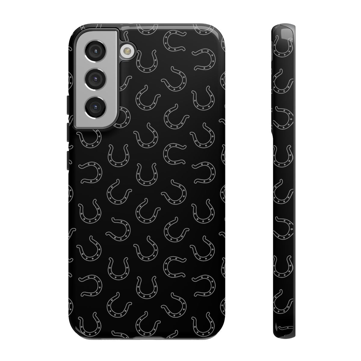 Black Horseshoes Tough Case