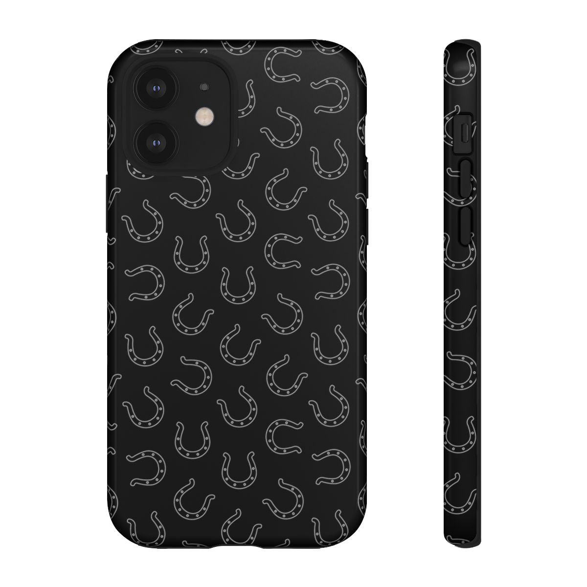 Black Horseshoes Tough Case