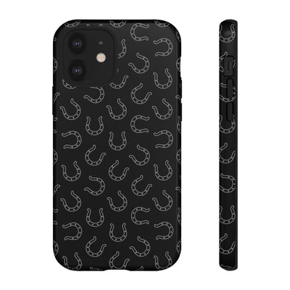 Black Horseshoes Tough Case