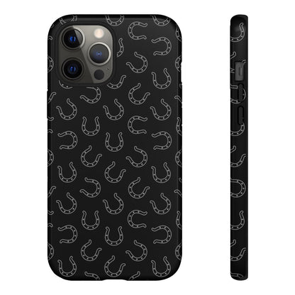 Black Horseshoes Tough Case