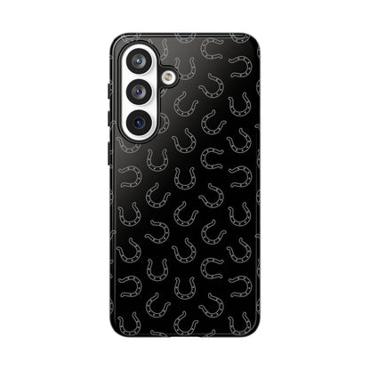 Black Horseshoes Tough Case