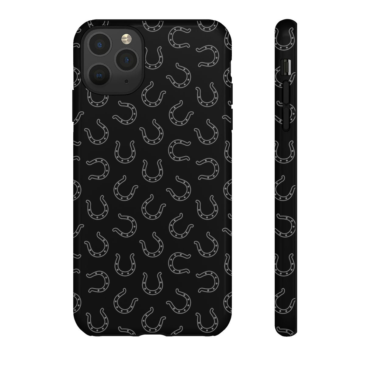 Black Horseshoes Tough Case