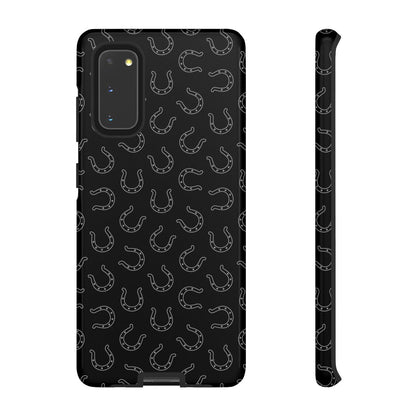 Black Horseshoes Tough Case