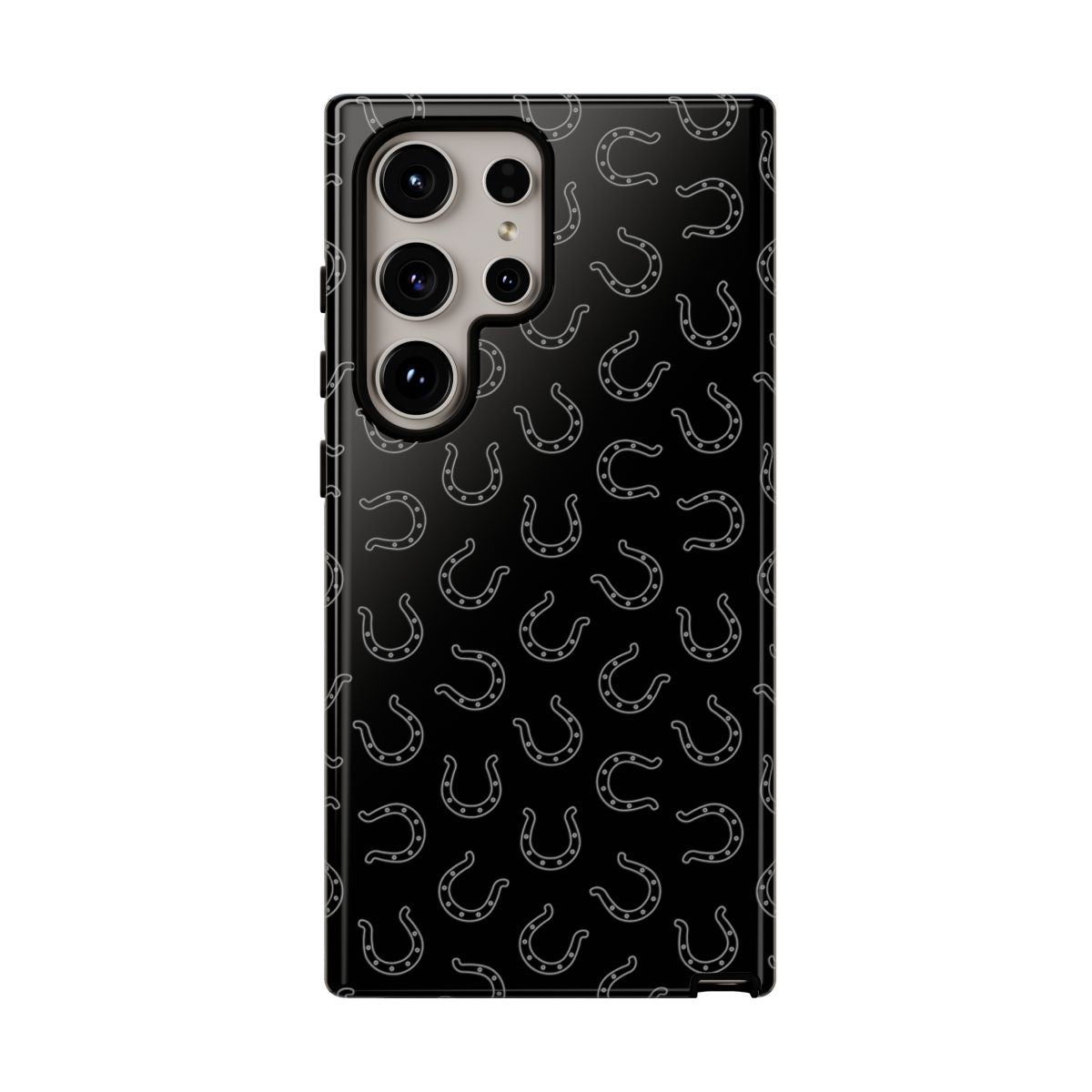 Black Horseshoes Tough Case