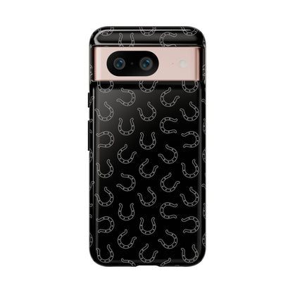 Black Horseshoes Tough Case