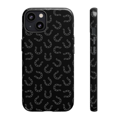 Black Horseshoes Tough Case