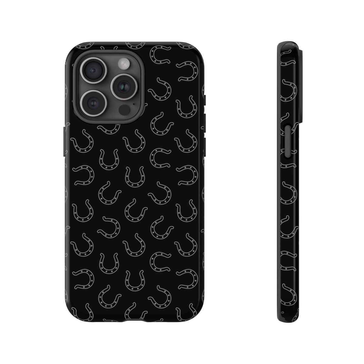 Black Horseshoes Tough Case