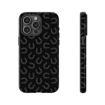 Black Horseshoes Tough Case